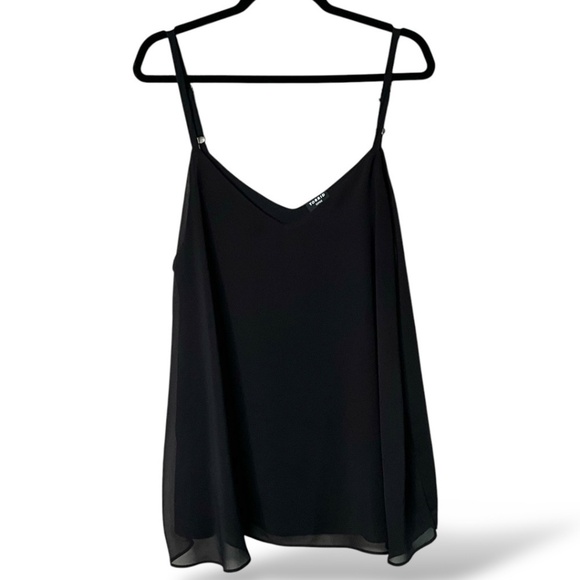 TORRID Black Chiffon Swing Cami Adjustable Straps Lined CA Sz 2X - Picture 3 of 10